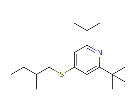 2,6-di-tert-butyl-4-pyridyl 2-methyl-1-butyl sulfide