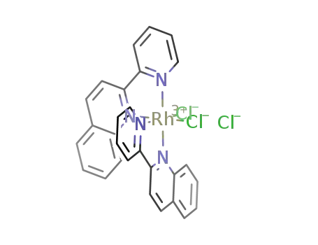 cis-dichlorobis{2-(2'-pyridyl)quinoline}rhodium(III) chloride
