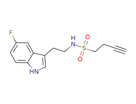 N-[2-(5-fluoro-1H-indol-3-yl)ethyl]but-3-yne-1-sulfonamide