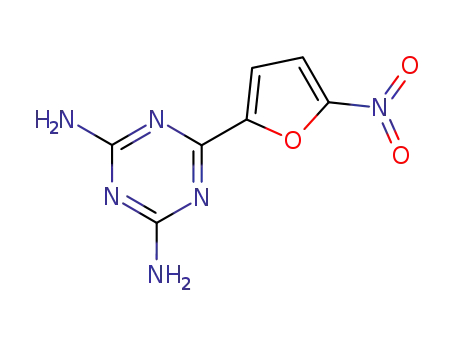 Molecular Structure of 720-69-4 (S-TRIAZINE,4,6-DIAMINO-2-(5-NITRO-2-FURYL)-)