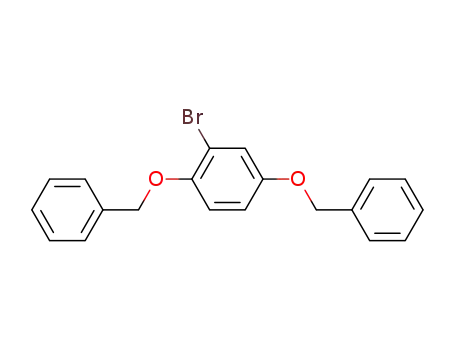 Molecular Structure of 2237-21-0 (Benzene, 2-bromo-1,4-bis(phenylmethoxy)-)