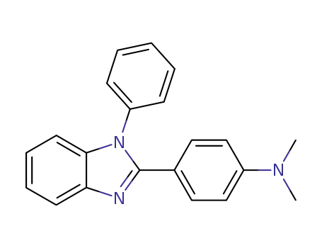 Molecular Structure of 2562-73-4 (Benzenamine, N,N-dimethyl-4-(1-phenyl-1H-benzimidazol-2-yl)-)