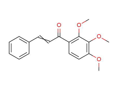 Molecular Structure of 4082-16-0 (2-Propen-1-one, 3-phenyl-1-(2,3,4-trimethoxyphenyl)-)