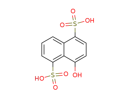Molecular Structure of 117-56-6 (4-hydroxynaphthalene-1,5-disulphonic acid)