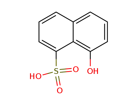 Molecular Structure of 117-22-6 (1-Hydroxynaphthalene-8-sulfonic acid)