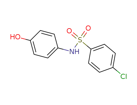 Molecular Structure of 63301-13-3 (4-chloro-N-(4-hydroxyphenyl)benzenesulfonamide)