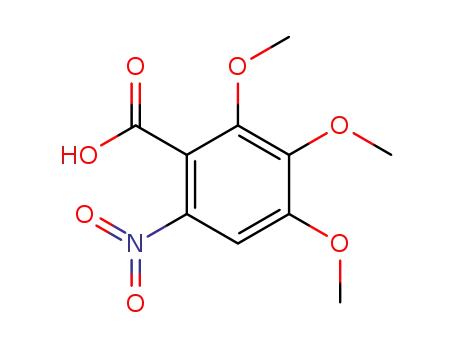 Molecular Structure of 61948-84-3 (Benzoic acid, 2,3,4-trimethoxy-6-nitro-)