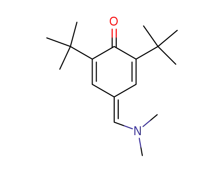 Molecular Structure of 17329-93-0 (2,5-Cyclohexadien-1-one,
4-[(dimethylamino)methylene]-2,6-bis(1,1-dimethylethyl)-)