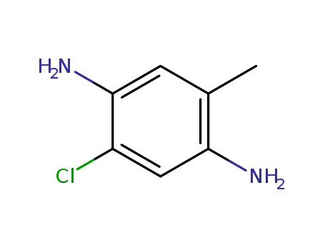 Molecular Structure of 5307-03-9 (2-Chloro-5-methyl-1,4-phenylenediamine)