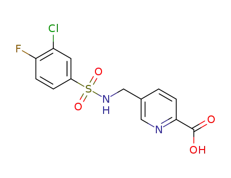 5-((3-chloro-4-fluorophenylsulfonamido)methyl)picolinic acid