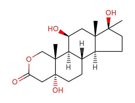 5α,11β,17β-trihydroxy-17α-methyl-2-oxa-androstan-3-one