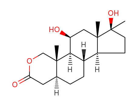 11β,17β-dihydroxy-17α-methyl-2-oxa-5α-androstan-3-one