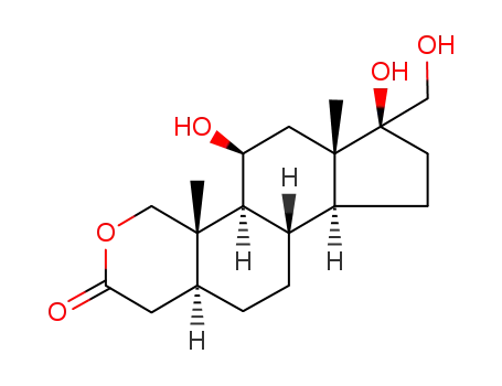 11β,17β-dihydroxy-17α-(hydroxymethyl)-2-oxa-5α-androstan-3-one