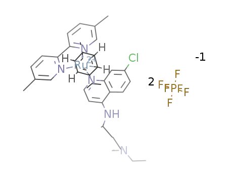 [Ru(chloroquine)(η6-C10H14)(5,5′-dimethyl-2,2′-bipyridine)]*[PF6]2