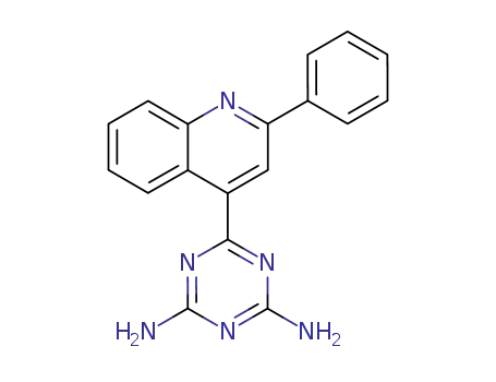 6-(2-phenyl-[4]quinolyl)-[1,3,5]triazine-2,4-diyldiamine