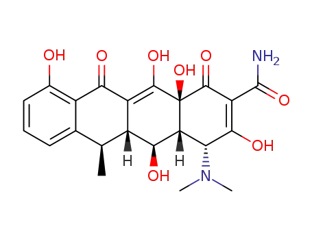 Molecular Structure of 6543-77-7 (6-Deoxy-4-epioxytetracycline)