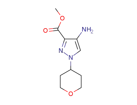 4-amino-1-(tetrahydro-pyran-4-yl)-1H-pyrazole-3-carboxylic acid methyl ester