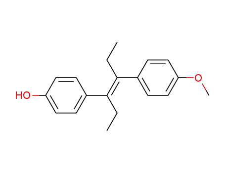Molecular Structure of 18839-90-2 (DIETHYLSTILBESTROLMONOMETHYLETHER)