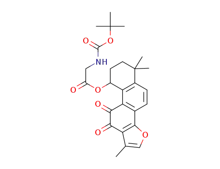 1,6,6-trimethyl-10,11-dioxo-6,7,8,9,10,11-hexahydrophenanthro[1,2-b]furan-9-yl 2-((tert-butoxycarbonyl)amino)acetate