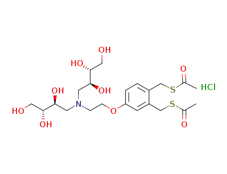 S,S'-((4-(2-(bis((2S,3R)-2,3,4-trihydroxybutyl)amino)ethoxy)-1,2-phenylene)bis(methylene)) diethanethioate hydrochloride