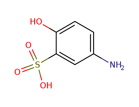 Molecular Structure of 2835-04-3 (5-amino-2-hydroxybenzenesulphonic acid)