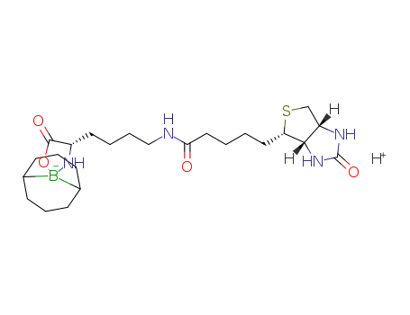 N-(4-((S)-5'-oxo-9λ4-boraspiro[bicyclo[3.3.1]nonane-9,2'-[1,3,2]oxazaborolidin]-4'-yl)butyl)-5-((3aS,4S,6aR)-2-oxohexahydro-1H-thieno[3,4-d]imidazol-4-yl)pentanamide