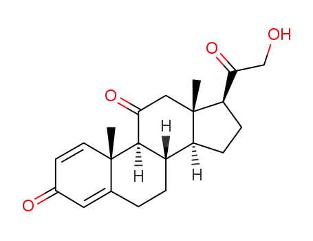Molecular Structure of 67067-81-6 (21-hydroxypregna-1,4-diene-3,11,20-trione)