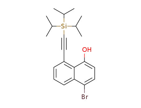4-bromo-8-((triisopropylsilyl)ethynyl)naphthalen-1-ol
