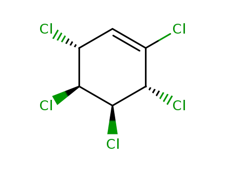 Cyclohexene,1,3,4,5,6-pentachloro-, (3R,4S,5S,6R)-rel-