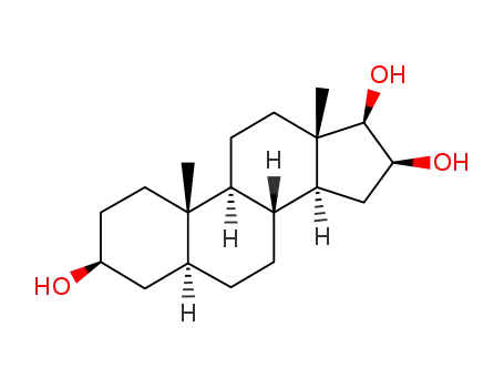 Molecular Structure of 27261-27-4 (5alpha-Androstan-3beta,16beta,17beta-triol)