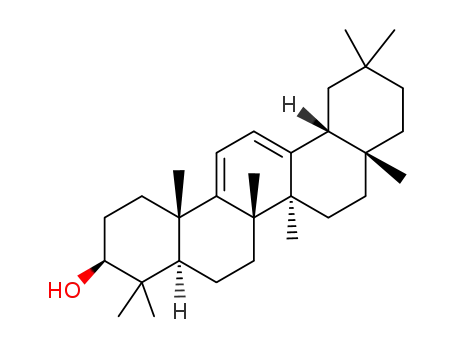 Molecular Structure of 94530-87-7 (9(11),12-Oleanadien-3-ol)