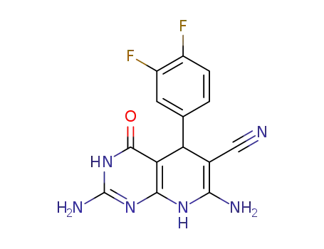 2,7-diamino-5-(3,4-difluorophenyl)-4-oxo-3,4,5,8-tetrahydropyrido[2,3-d]pyrimidine-6-carbonitrile