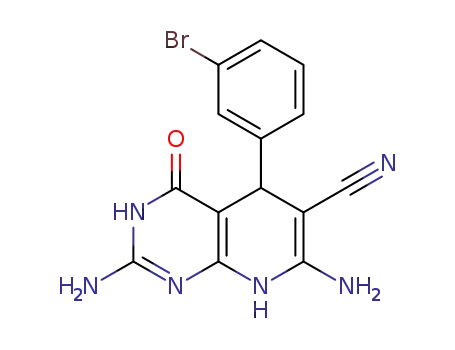 2,7-diamino-5-(3-bromophenyl)-4-oxo-3,4,5,8-tetrahydropyrido[2,3-d]pyrimidine-6-carbonitrile