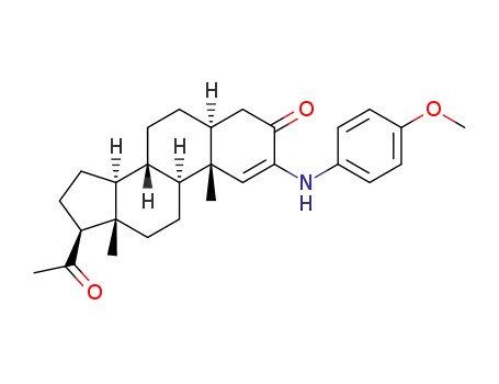 (5S,8S,9S,10S,13S,14S,17S)-17-acetyl-2-(4-methoxyphenylamino)-10,13-dimethyl-4,5,6,7,8,9,10,11,12,13,14,15,16,17-tetradecahydro-3H-cyclopenta[a]phenanthren-3-one