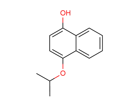 Molecular Structure of 41426-37-3 (4-Isopropoxynaphthalene-1-ol)