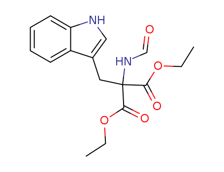 Propanedioic acid,2-(formylamino)-2-(1H-indol-3-ylmethyl)-, 1,3-diethyl ester cas  64258-95-3