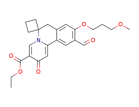 ethyl 10'-formyl-9'-(3-methoxypropoxy)-2'-oxo-2',7'dihydrospiro[cyclobutane-1,6'-pyrido[2,1-a]isoquinoline]-3'-carboxylate