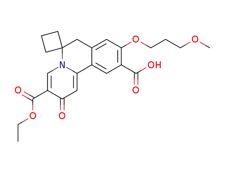 3'-(ethoxycarbonyl)-9'-(3-methoxypropoxy)-2'-oxo-2',7'-dihydrospiro[cyclobutane-1,6'-pyrido[2,1-a]isoquinoline]-10'-carboxylic acid