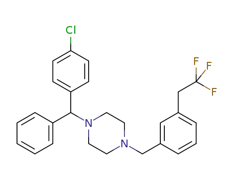 1-((4-chlorophenyl)(phenyl)methyl)-4-(3-(2,2,2-trifluoroethyl)benzyl)piperazine