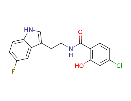 4-chloro-N-(2-(5-fluoro-1H-indol-3-yl)ethyl)-2-hydroxybenzamide