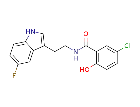 5-chloro-N-(2-(5-fluoro-1H-indol-3-yl)ethyl)-2-hydroxybenzamide