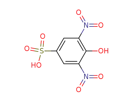 Molecular Structure of 67329-16-2 (4-Hydroxy-3,5-dinitrobenzenesulphonic acid)