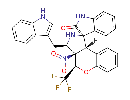 (1S*,3S*,3aS*,4S*,9bR*)-3-[(1H-indol-3-yl)methyl]-3a-nitro-4-(trifluoromethyl)-2,3,3a,9b-tetrahydro-4H-spiro[chromeno[3,4-c]pyrrole-1,3'-indolin]-2'-one