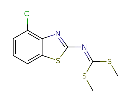 Dimethyl N-(4-chloro-2-benzothiazolyl)-dithiocarbonimidate