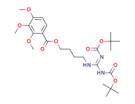 4-(2,3-bis(tert-butoxycarbonyl)guanidino)butyl 2,3,4-trimethoxybenzoate