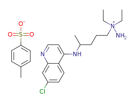 1-(4-((7-chloroquinolin-4-yl)amino)pentyl)-1,1-diethylhydrazin-1-ium 4-methylbenzenesulfonate