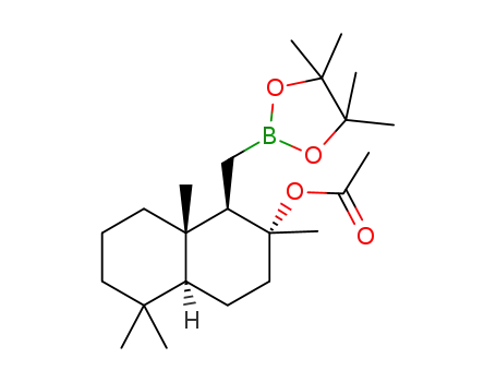 (1R,2R,4aS,8aS)-2,5,5,8a-tetramethyl-1-((4,4,5,5-tetramethyl-1,3,2-dioxaborolan-2-yl)methyl)decahydronaphthalen-2-yl acetate