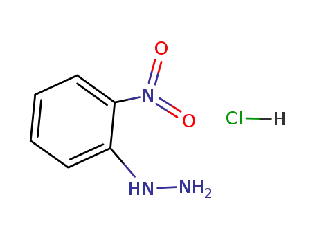Molecular Structure of 6293-87-4 (2-Nitrophenylhydrazine hydrochloride)