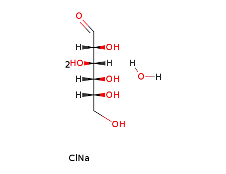 Molecular Structure of 77938-63-7 (D(+)-GLUCOSE MONOHYDRATE)