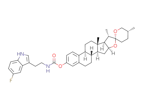 (22R,25R)-3β-(5-fluoro-1H-indole-3-ethylamine-carboxylate)-1,3,5(10)-trien-20α-spirostan